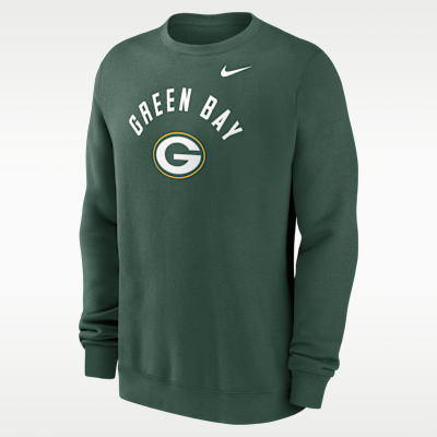 Green Bay Packers Club Men's Nike NFL Pullover Crew. Nike.com
